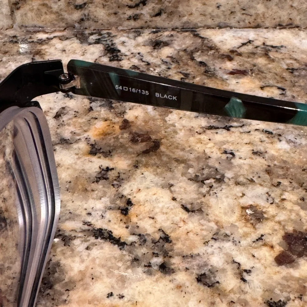 Wittnauer Mackenzie Eyeglasses Frame Womens Black Teal‎ Metal Full Rim 54-16-135